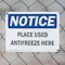 Signmission Place Used Antifreeze Here, 14 in W x Rectangle, Aluminum OS-2PACK-NS-A-1014-L-17312 - alternate 4
